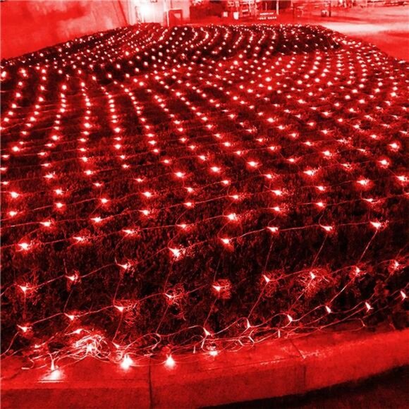 Outdoor Christmas Net Lights, 12FT x 5FT 360 LED Mesh String Light with 8 Mode - Picture 5 of 8